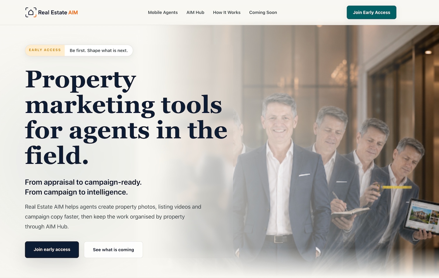 Real Estate AIM website preview
